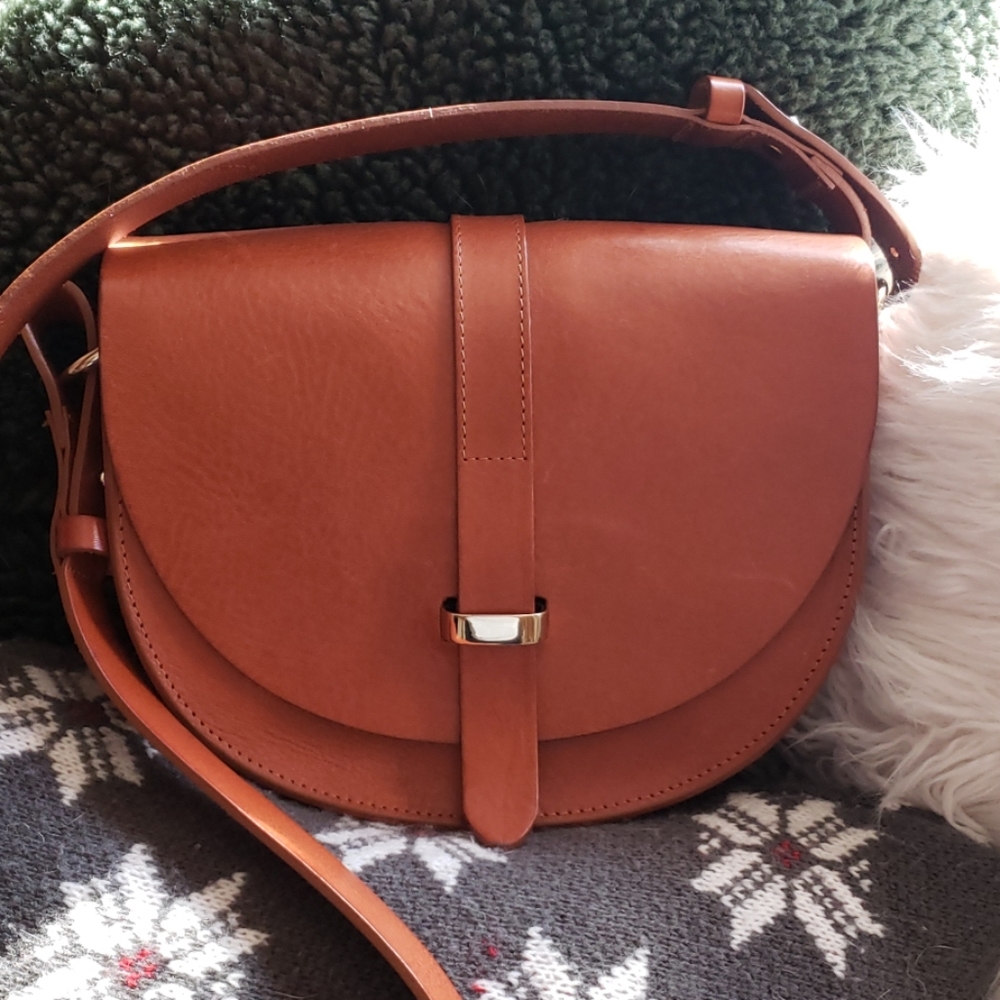 Sezane Claude Crossbody in Camel